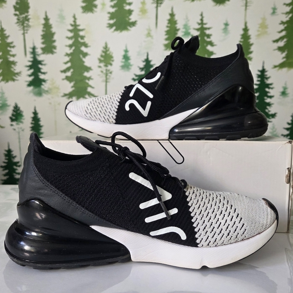 Nike Air Max 270 Flyknit in White and Black